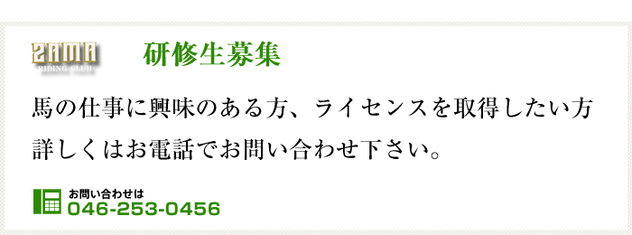 研修生募集